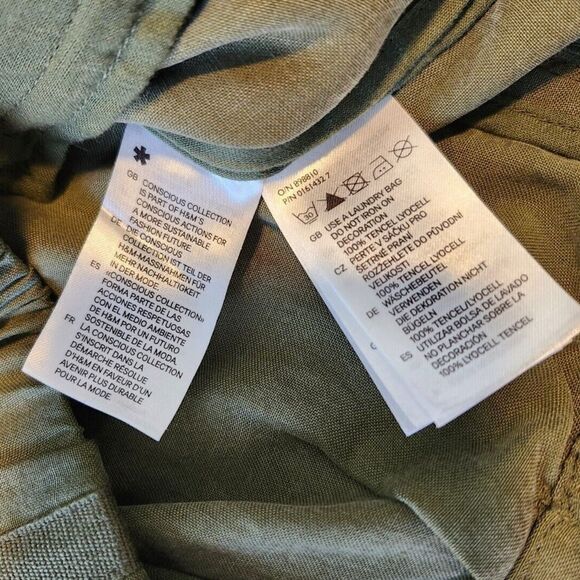 H&M Olive Beaded Utility Jacket - Medium - Picture 8 of 9